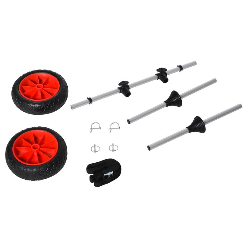 Adjustable Universal Paddle Boat Cart, Trolley Trailer Kayak Wheels