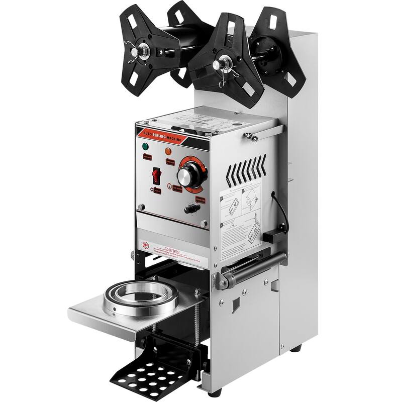 Semi-automatic Cup Sealing Machine with Control Panel for Bubble Milk Tea - 300-500 Cup/h - 300-500 Cup/h