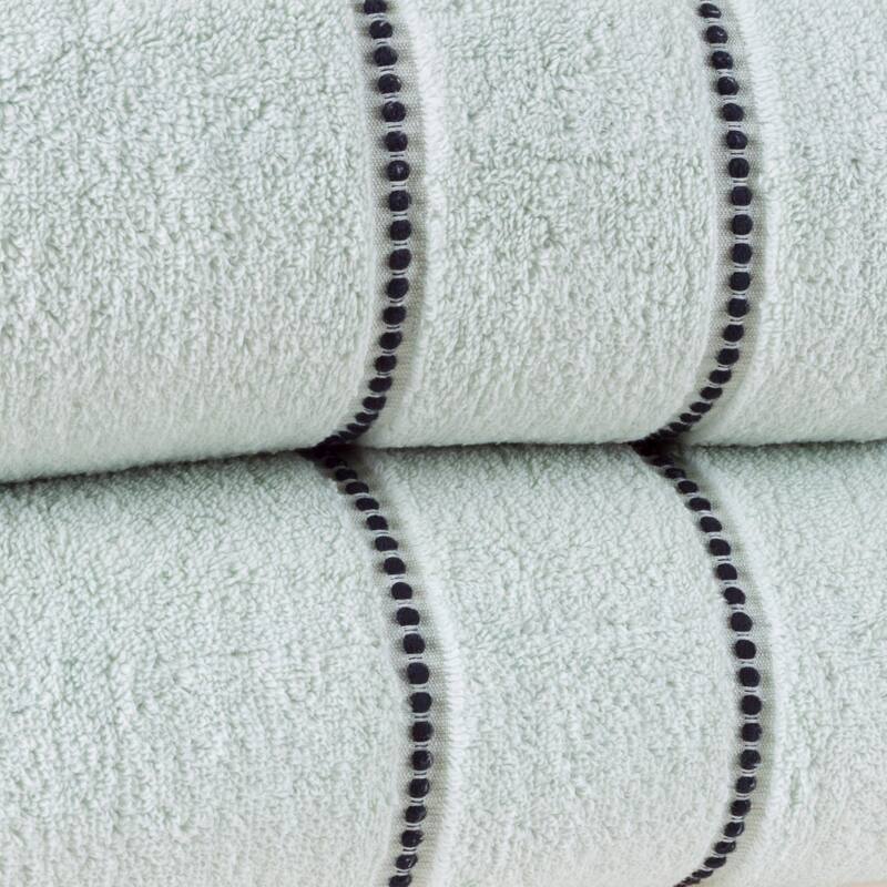 2-Piece Luxury Cotton Towel Set - Quick Drying 100% Zero Twist Cotton Bath Towels by Windsor Home