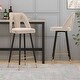 preview thumbnail 15 of 45, Modern Set of 2 Barstools with Nailheads