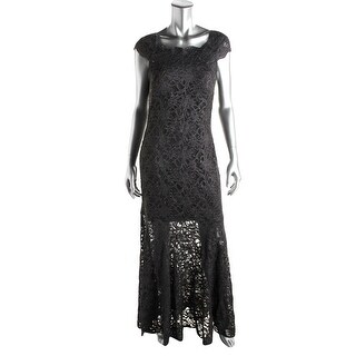 Night Way Women's Drape Neck Rouched Long Evening Dress - 15114639 ...