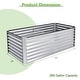 preview thumbnail 2 of 8, Gymax Raised Garden Bed Large Metal Planter Box Kit for Vegetable Herb