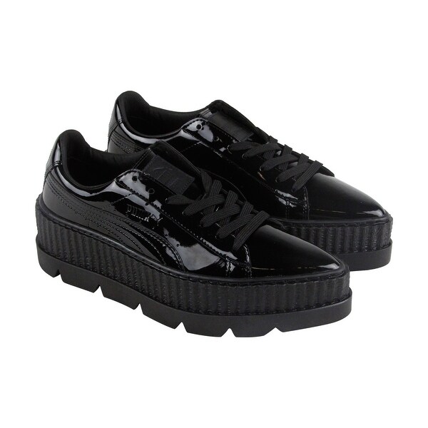 puma fenty pointy creepers black patent