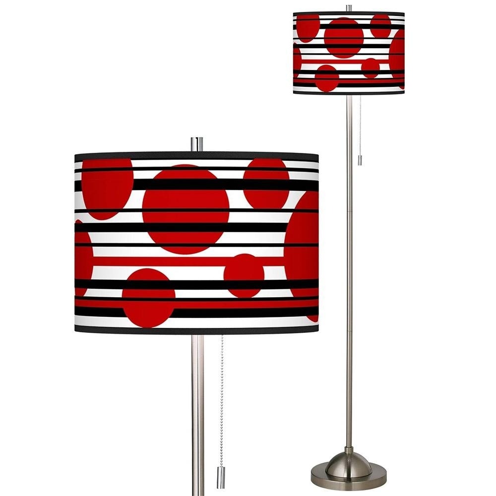 Circles and Lines Shade Floor Lamp - 13