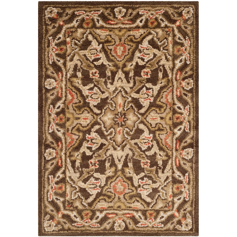 SAFAVIEH Handmade Classic Ingelotte Traditional Oriental Wool Rug - 2' x 3' - Brown/Brown