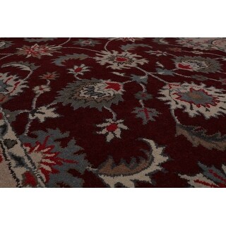 Shop 5'x8' Hand Tufted Wool Oriental Area Rug Rusty Red, Beige Color