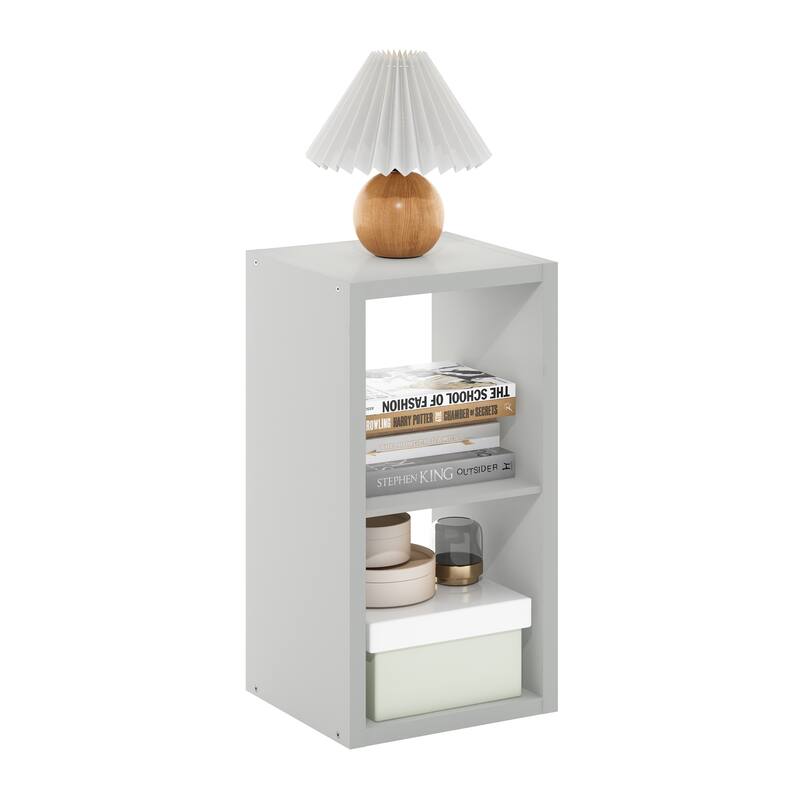 Furinno Cubicle Open Back Decorative Cube Storage Organizer, 2-Cube