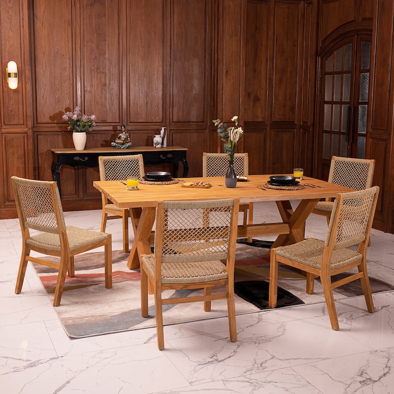 Cambridge Casual Belmont 7-Piece Teak Dining Set