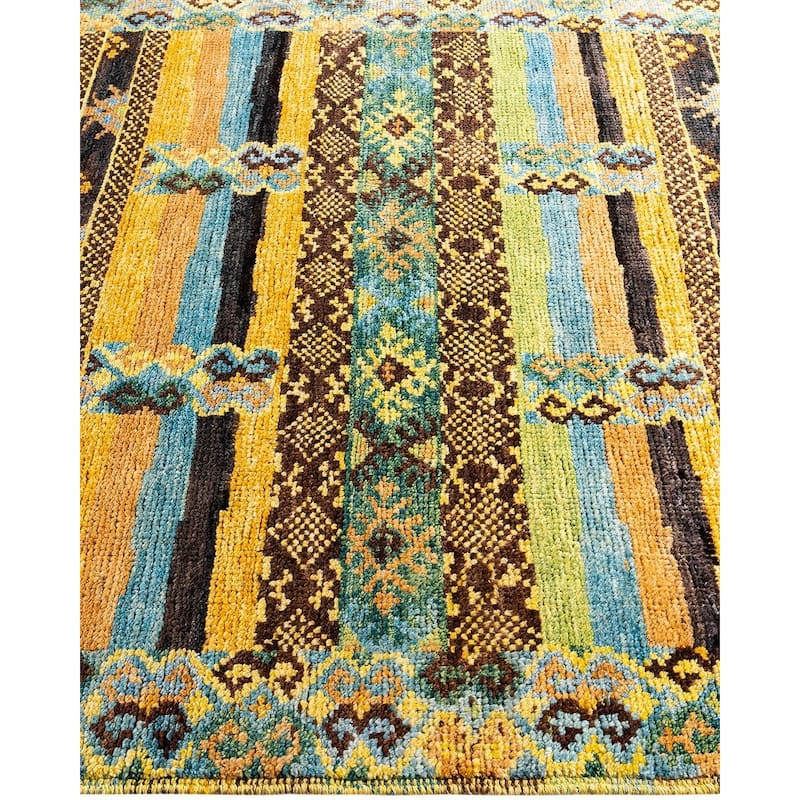Overdyed, One-of-a-Kind Handmade Area Rug - Multi - 4' 5" x 6' 2"