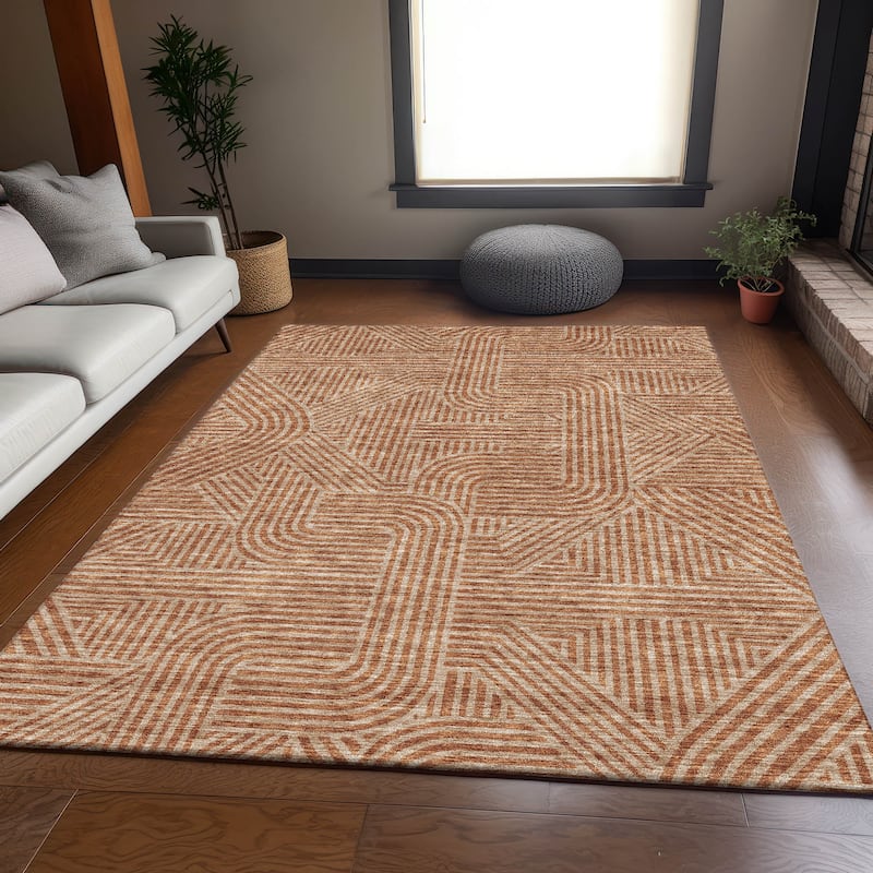 Premium Washable Super Soft Modern Geo Mayfield Rug