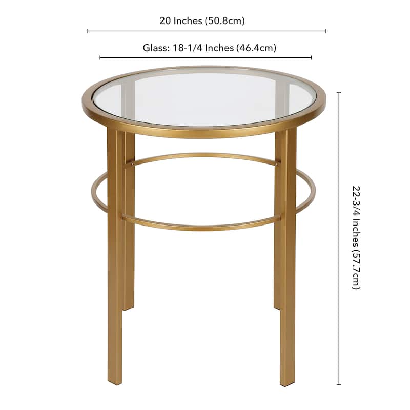 Gaia 20" Wide Round Side Table - 20" Wide