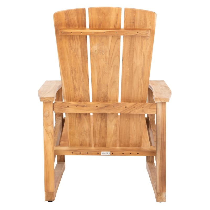 SAFAVIEH Couture Oney Brazilian Teak Adirondack Chair - 28.8" W x 37.6" D x 39.6" H - 29W x 38D x 40H
