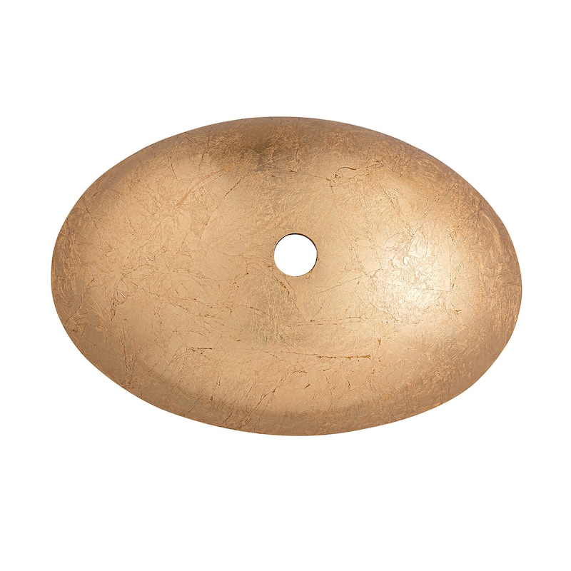 Fine Fixtures modern glass Vessel Oval 20 X 14