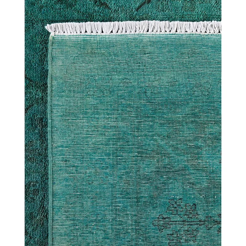 Contemporary Overdyed Wool Hand Knotted Area Rug - 6' 2" x 8' 10"