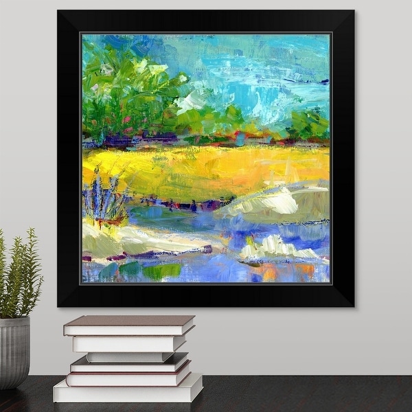 "Fall Marsh" Black Framed Print