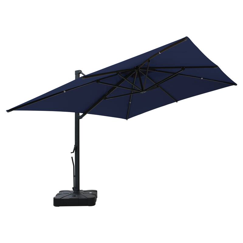 13-Ft Aluminum Dual-Roof Cantilever Umbrella