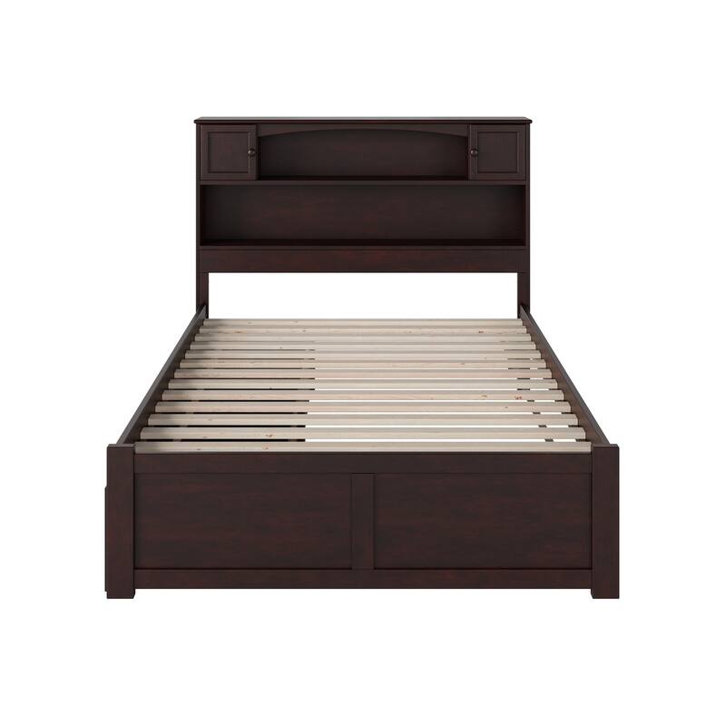 Platform Bed with Drawers - Low Profile Bed Frame & USB Charger - Modern Storage Bed