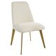 preview thumbnail 4 of 6, Uttermost Vantage Off White Fabric Dining Chair - 20.5"W x 35"H x 26"D