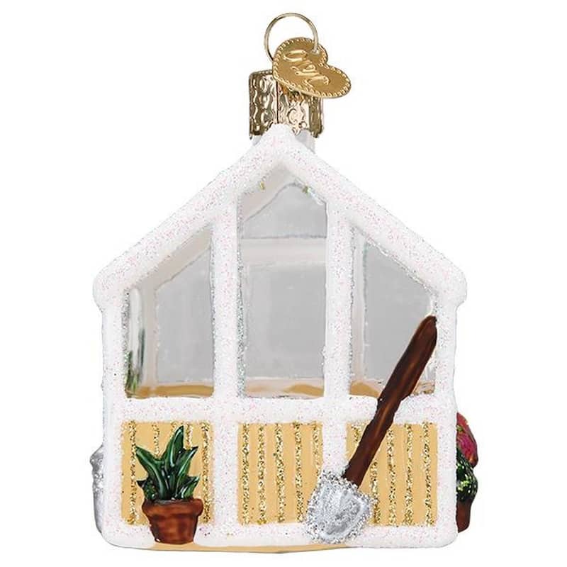 Greenhouse Hothouse for Growing Flowers Christmas Holiday Ornament - Multi