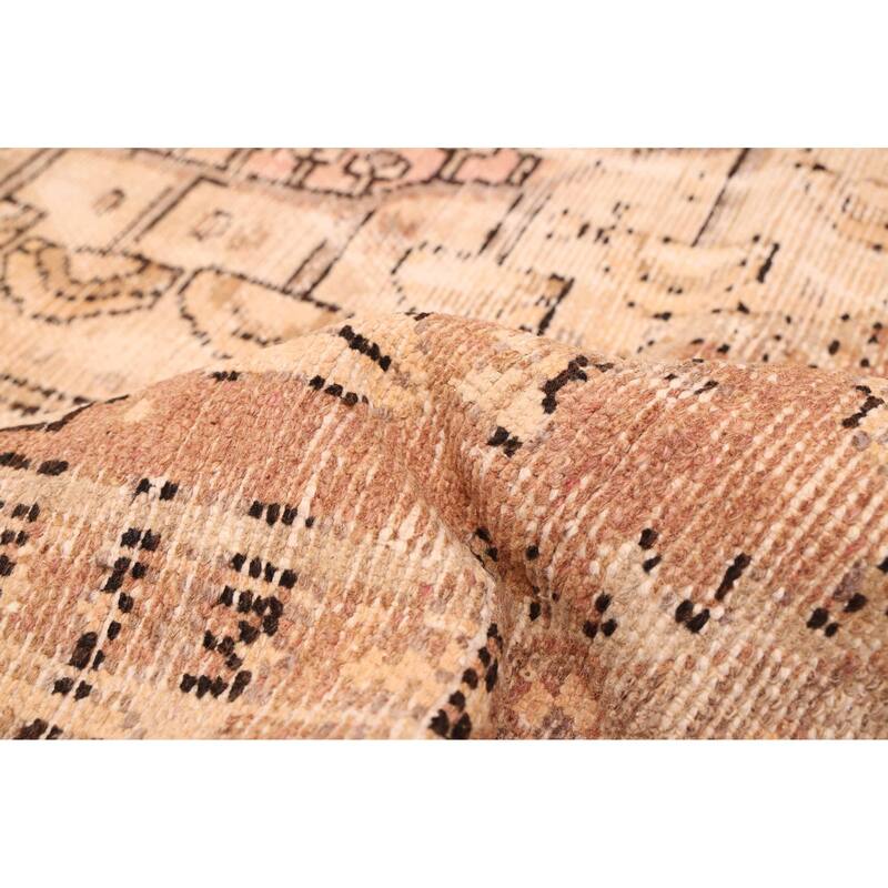 ECARPETGALLERY Hand-knotted Antalya Vintage Copper Wool Rug - 6'4 x 8'10