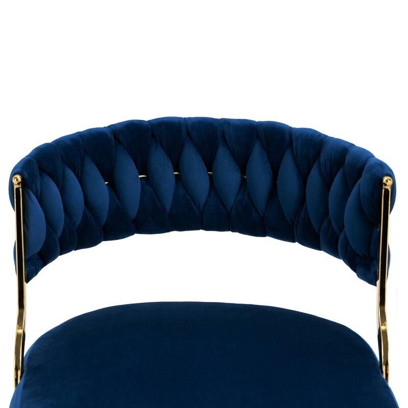4PACK Upholstered Dining Chairs with Woven Back