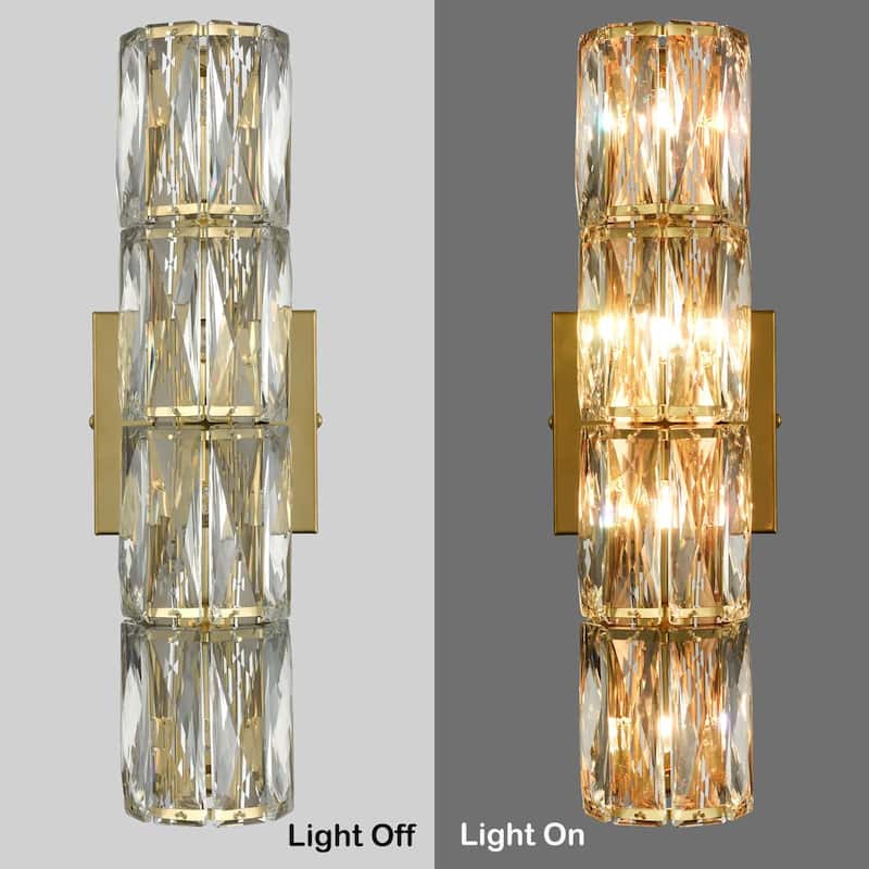 Emilia Modern 4-Light Crystal Wall Sconce