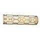 preview thumbnail 1 of 5, Libby Langdon for Crystorama 1 Light Aged Brass Bath Fixture - 24'' W x 6.5'' H x 4'' D
