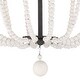 preview thumbnail 8 of 29, Cauhu 4-light Farmhouse Coastal Beaded Empire Chandelier for Dining Room - 16'' W x 16'' D x 27'' H
