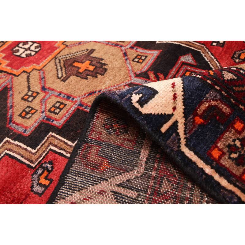 ECARPETGALLERY Hand-knotted Anatolian Vintage Red Wool Rug - 3'9 x 8'6