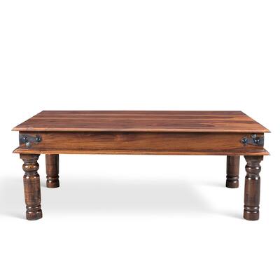 Handmade Thakat Rustic Coffee Table (India) - 17" x 44" x 24"