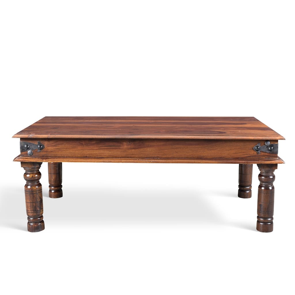 Handmade Thakat Rustic Coffee Table (India) - 17" x 44" x 24"