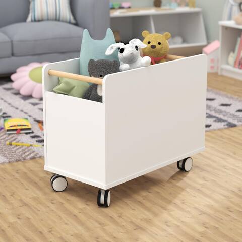 ClosetMaid KidSpace White Toy Chest with Wheels
