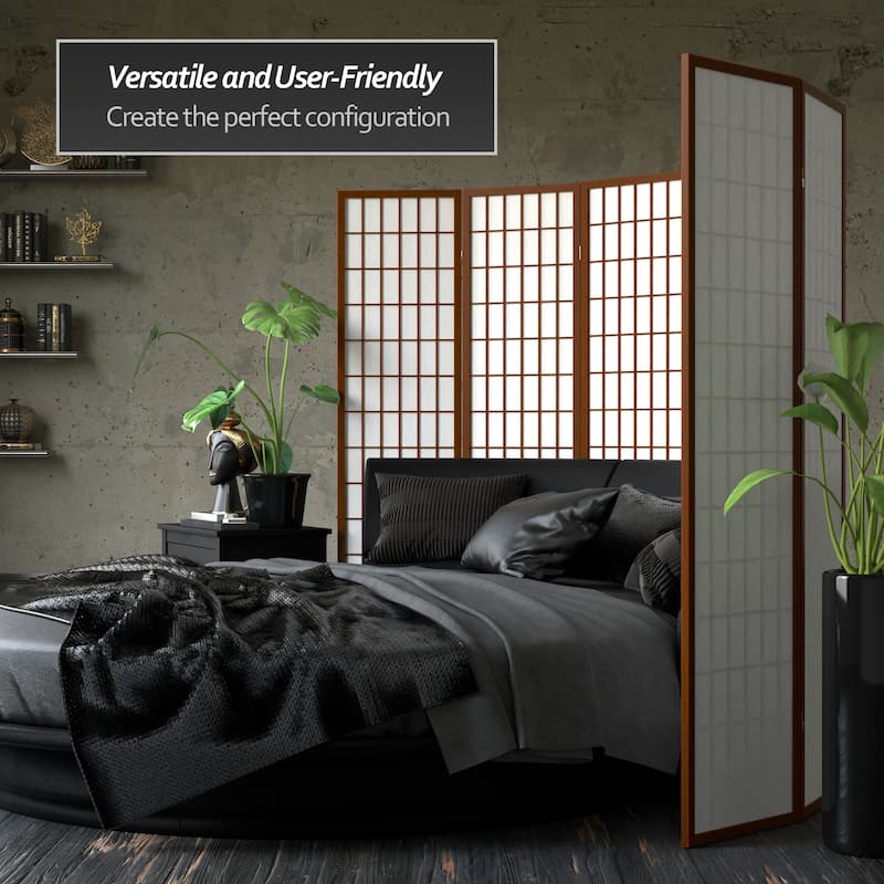 Wood and Rice Paper Windowpane Shoji Screen (China)