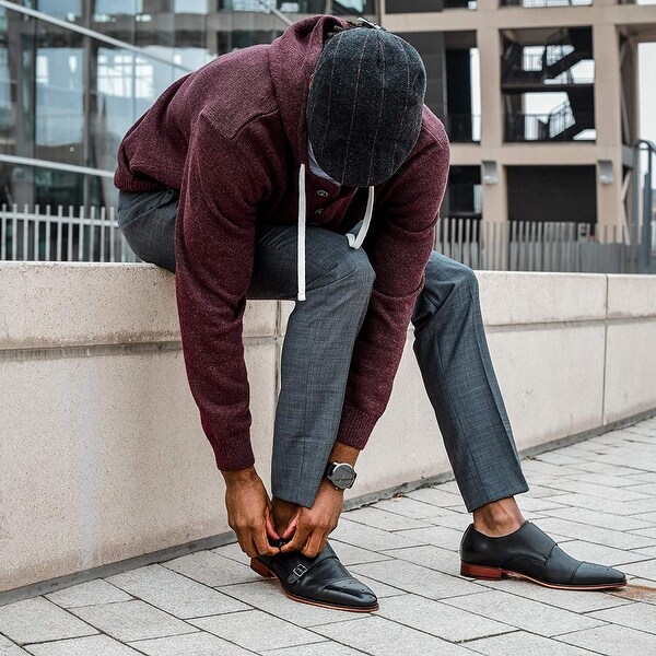 double monk strap shoes casual