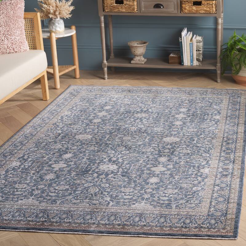 SAFAVIEH Sutton Sarlota Bohemian & Eclectic Rug - 5' x 8' - Navy/Beige