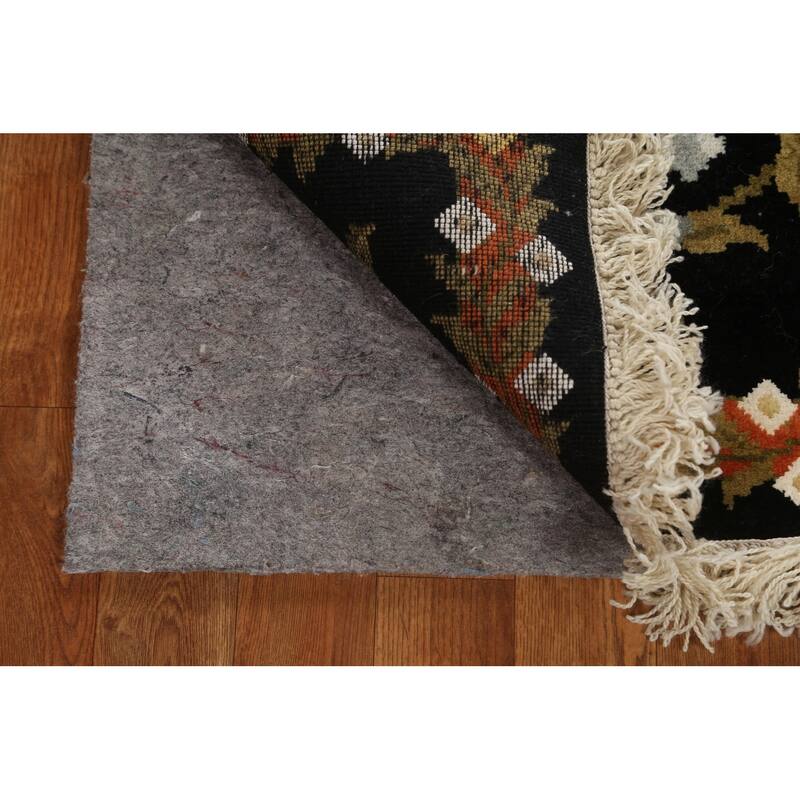 Vegetable Dye Wool/ Silk Aubusson Area Rug Hand-knotted Office Carpet - 5'9" x 8'2"
