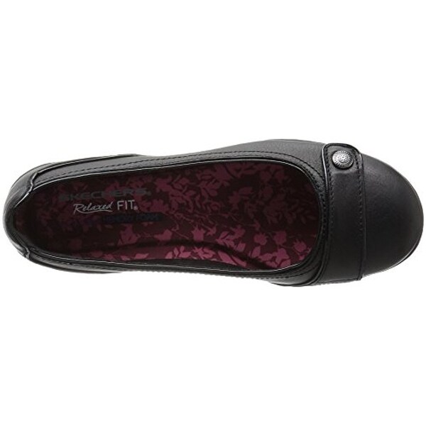 Shop Skechers Women's Washington Walla Ballet Flat, Burgundy Shop Skechers Women's Washington Walla Ballet Flat, Burgundy