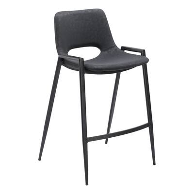 Britley Bay Counter Stool (Set of 2) Black - N/A