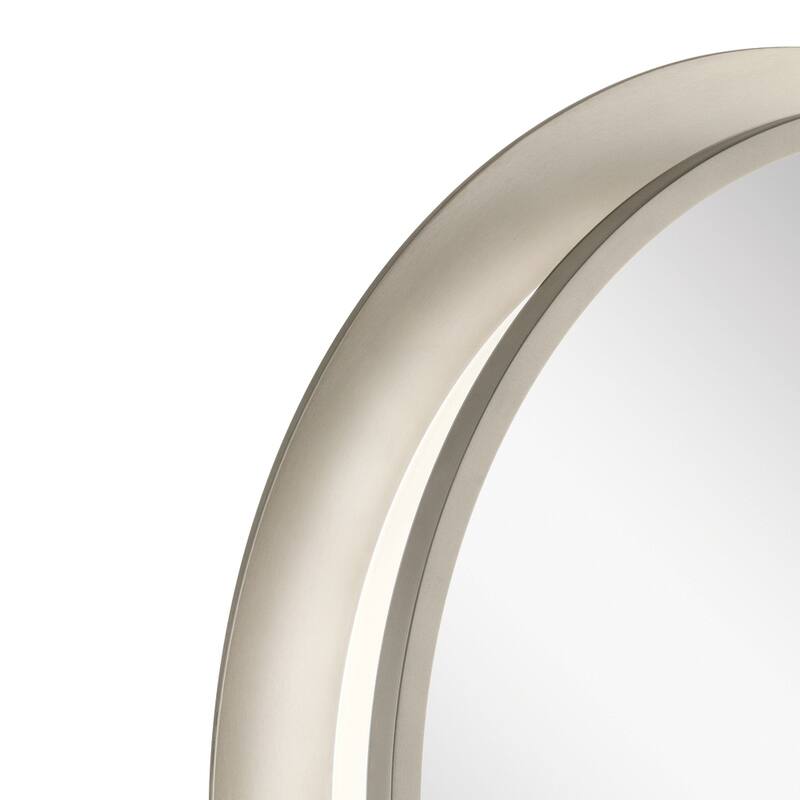 Elan Chennai 30 inch LED Vanity Mirror in Satin Nickel