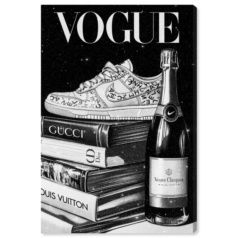 Sneaker Glitz and Glam Cover II Canvas by Art Remedy, Gallery Wrapped - 10" x 15"