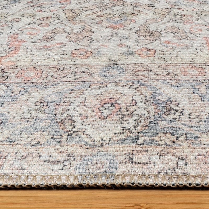 Thomasville Emporia Industrial Old World Chenille Machine Washable Non-Slip Flat Pile Area Rug Collection