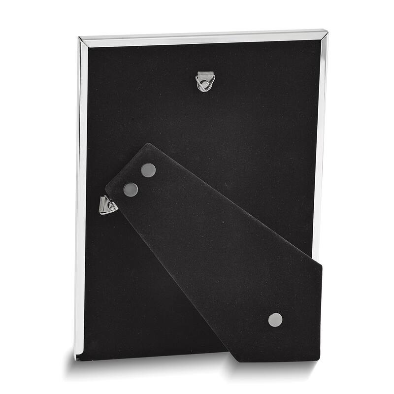 Curata Silver-Plated Lacquer-Coated 4x6 Wide Edge Photo Frame