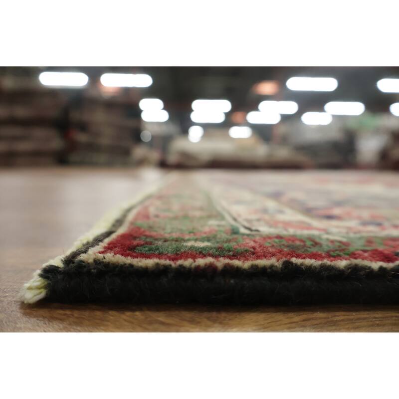 Hand Knotted Oriental 100% Wool Carpet Traditional Geometric Red Tabriz Area Rug - 7' 11'' X 5' 0''