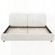 preview thumbnail 67 of 94, Upholstered Platform Bed with Curve-Shaped Design Headboard