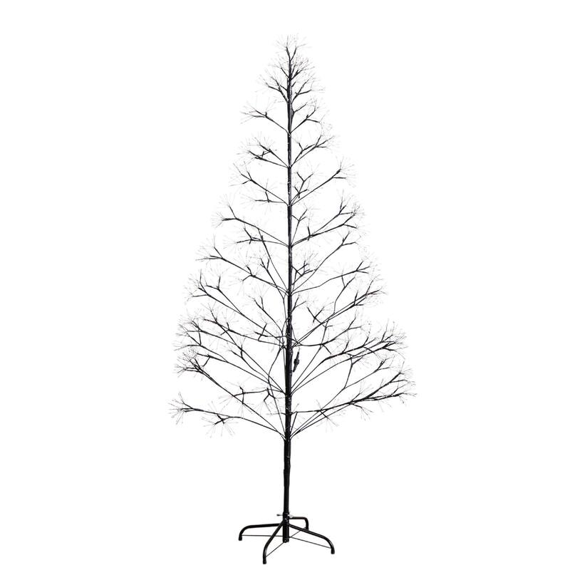 Pre-Lit Halloween Artificial Starburst Tree - 6' - Warm White Fairy LED Lights