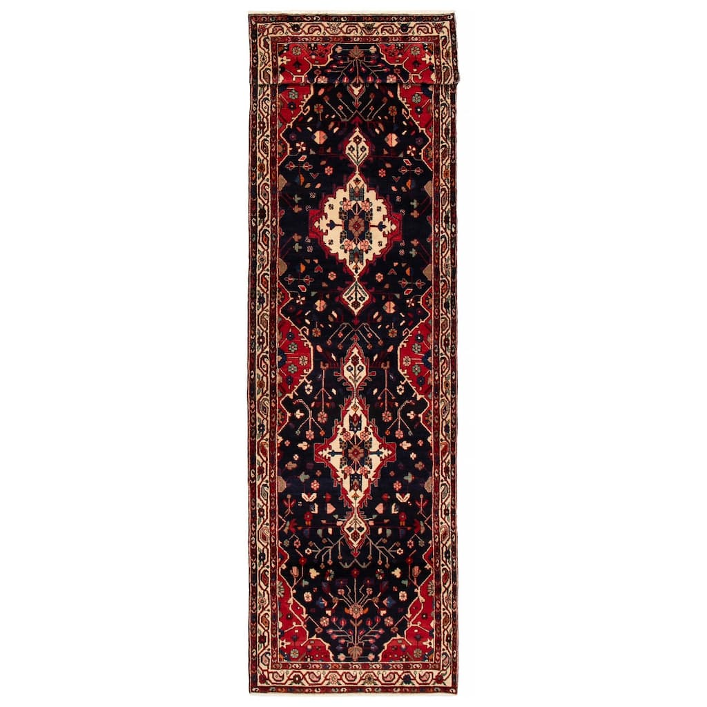 ECARPETGALLERY Hand-knotted Anadol Navy Wool Rug - 3'8 x 16'9