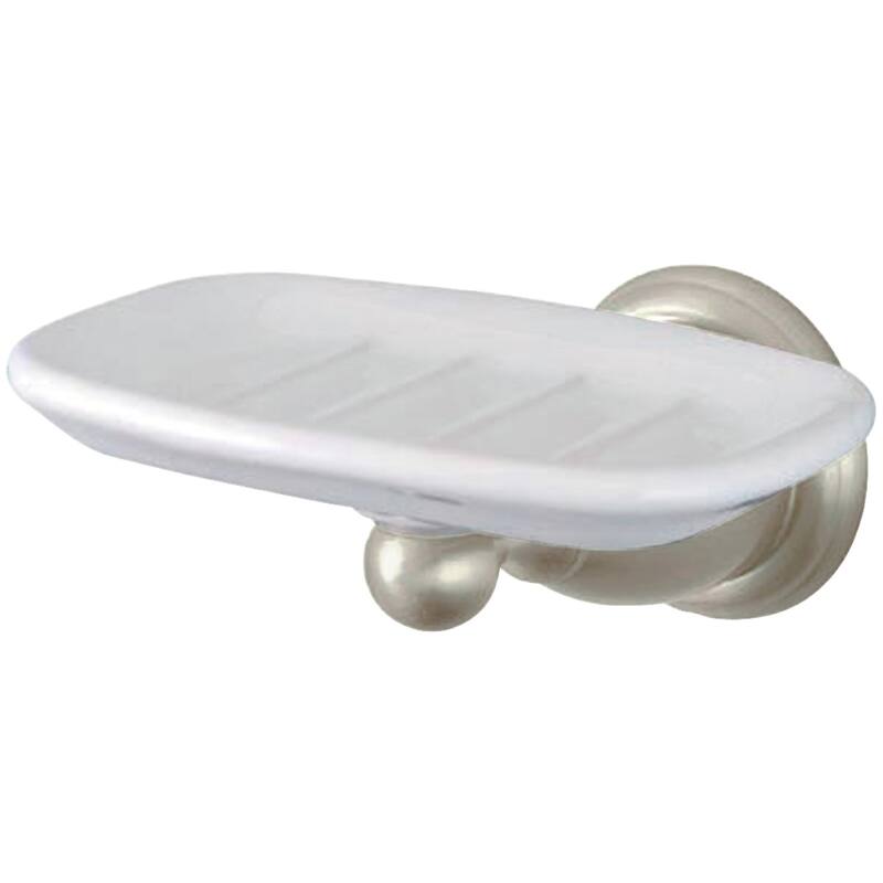 Kingston Brass Heritage Wall-Mount Soap Dish Holder - Brushed Nickel