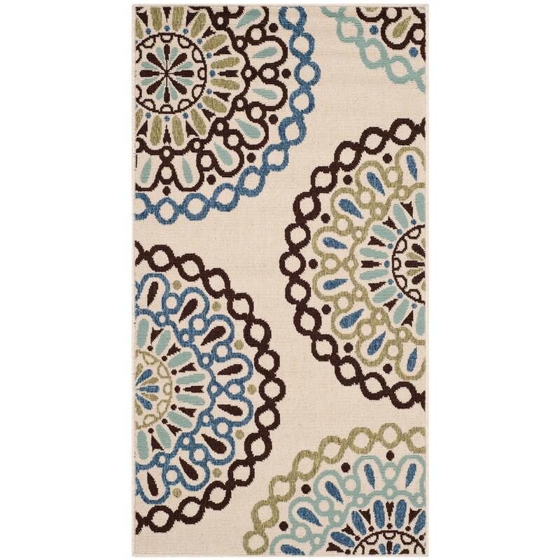 SAFAVIEH Veranda Felizitas Geometric Medallion Indoor/Outdoor Area Rug