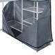 preview thumbnail 39 of 77, Twin/Full Size Loft Bed with Bulit-in Desk and LED Light, Metal Loft Bedframe with Wardrobe, Storage Shelves and Power Outlet