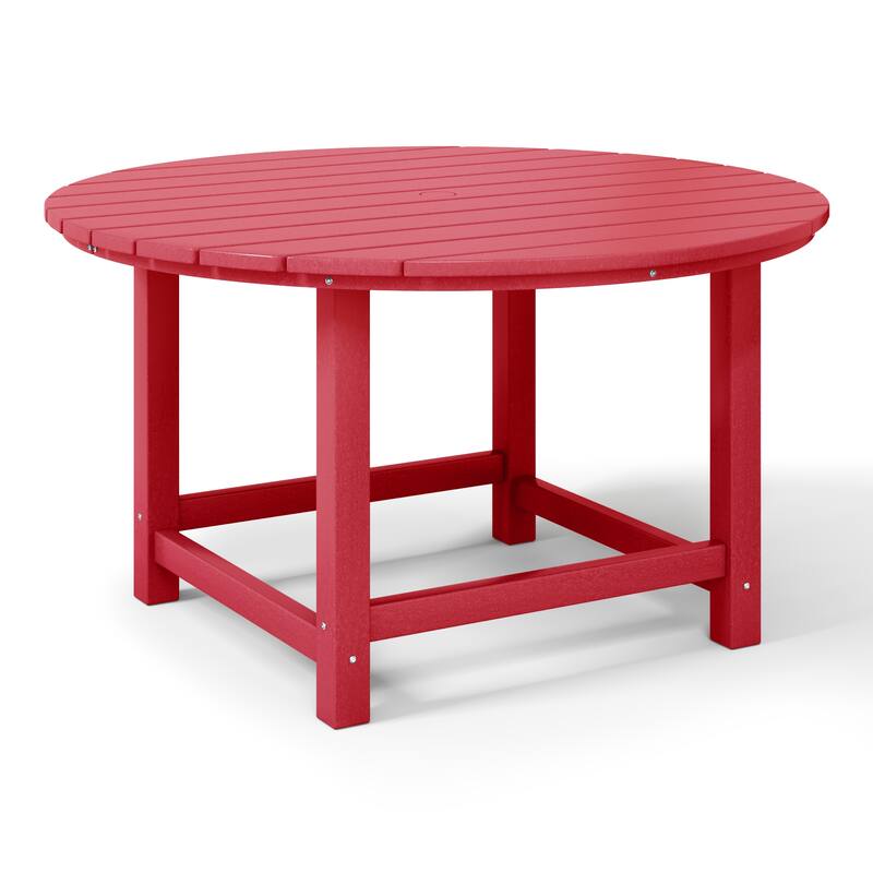 Polytrends Laguna Kids Outdoor 38" Round Poly Dining Table for Children